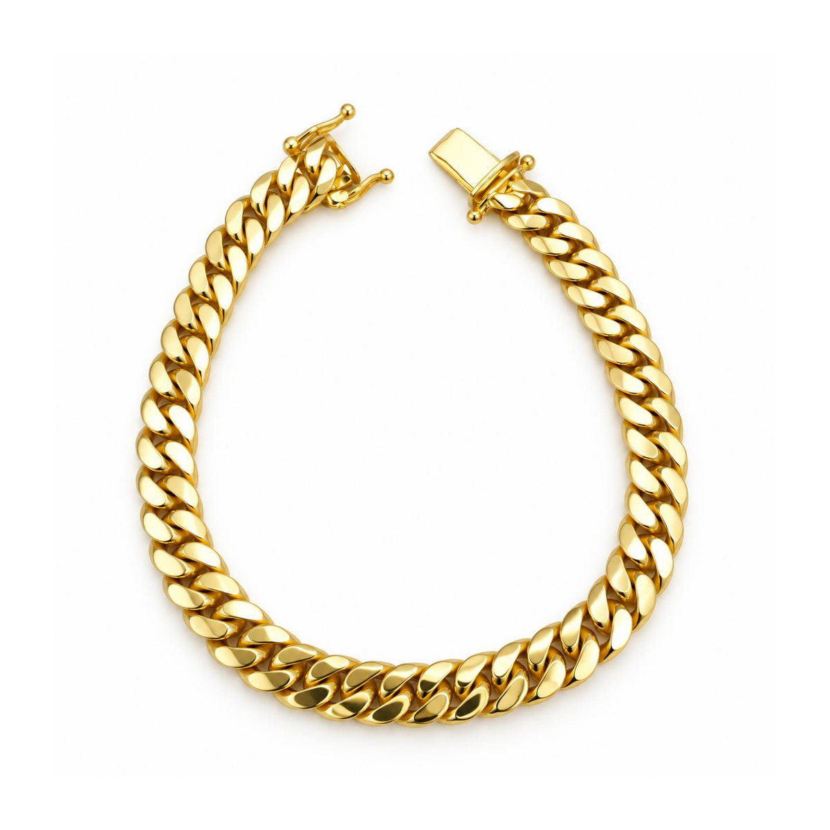 7mm Manilla Cubana Oro 10k