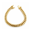 8mm Manilla Cubana Oro 10k