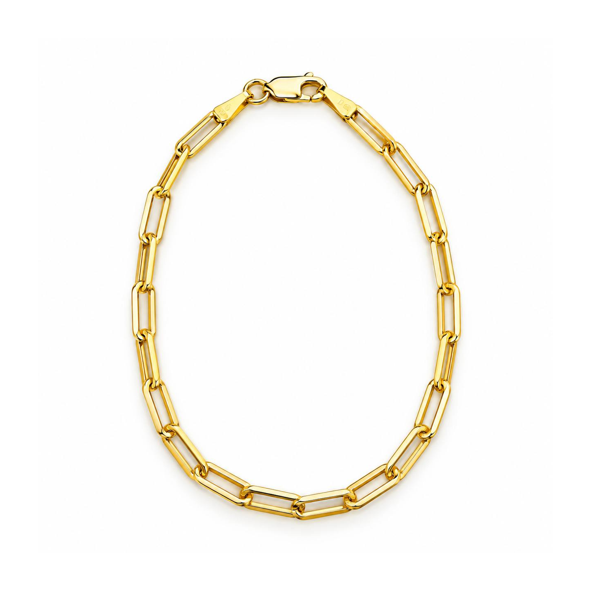 Manilla Eslabón Rectangular Oro 10k