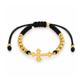 Manilla Ajustable Cruz Oro 14k
