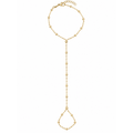 Brazalete de Dama Oro 14k de Mano con Bolitas