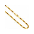 2mm Cadena Oro 14k Cubana Sólida 14 Pulgadas
