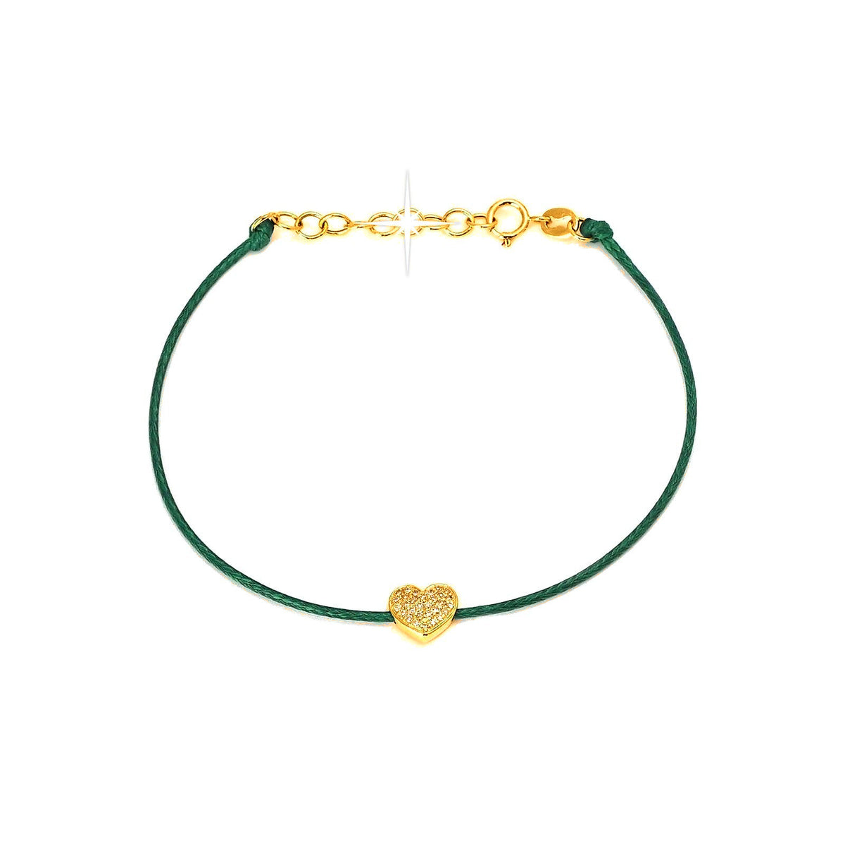 8x6mm Brazalete de Dama Oro 14k Corazón Pavé con Diamantes Naturales