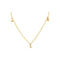 4.34mm Collar Oro 14k Pavé con Diamantes Naturales