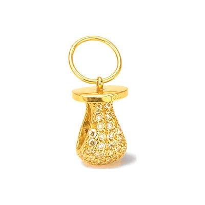 Dije Gota Oro 10k con Circonios en Pavé