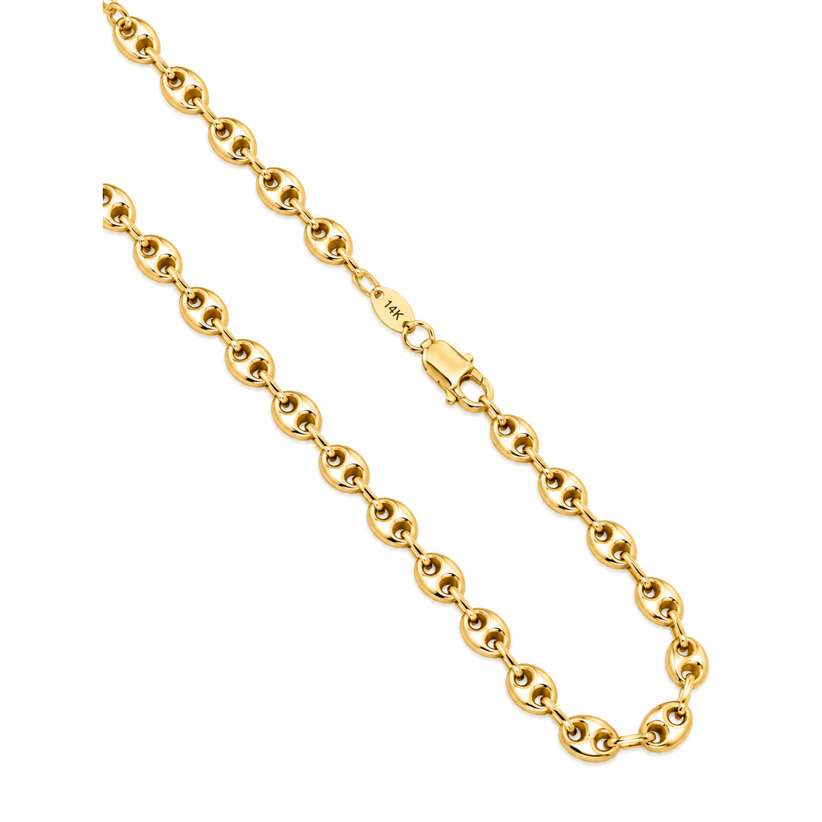 Cadena Oro 14k Marinera Abombada 4.5mm 19 Pulgadas