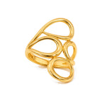 Anillo de Dama Oro 10k Burbujas Entrelazadas