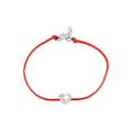 8x6mm Brazalete de Dama Oro Blanco 14k Corazón Pavé con Diamantes Naturales