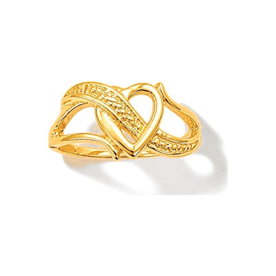 Anillo de Dama Oro 10k Corazon Infinito