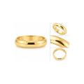 4.5mm Anillo de Matrimonio de Hombre Oro 10k Banda Lisa Sólida