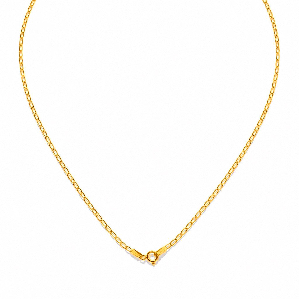Cadena Oro 18k Eslabón Ovalado Abierto