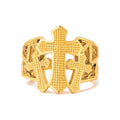 Anillo de Hombre Oro 10k Tres Cruces