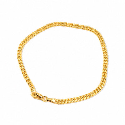 Brazalete Oro 10k Cubano 3mm