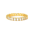 Anillo de Dama Oro 10k Eternity Circonios en Garra