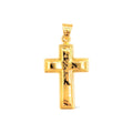 Dije Cruz Bombé Oro 14k