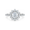 Anillo de Compromiso Halo Sol Moissanite S925