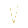 8mm Collar Oro 14k Inicial con Diamantes Naturales
