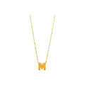 8mm Collar Oro 14k Inicial