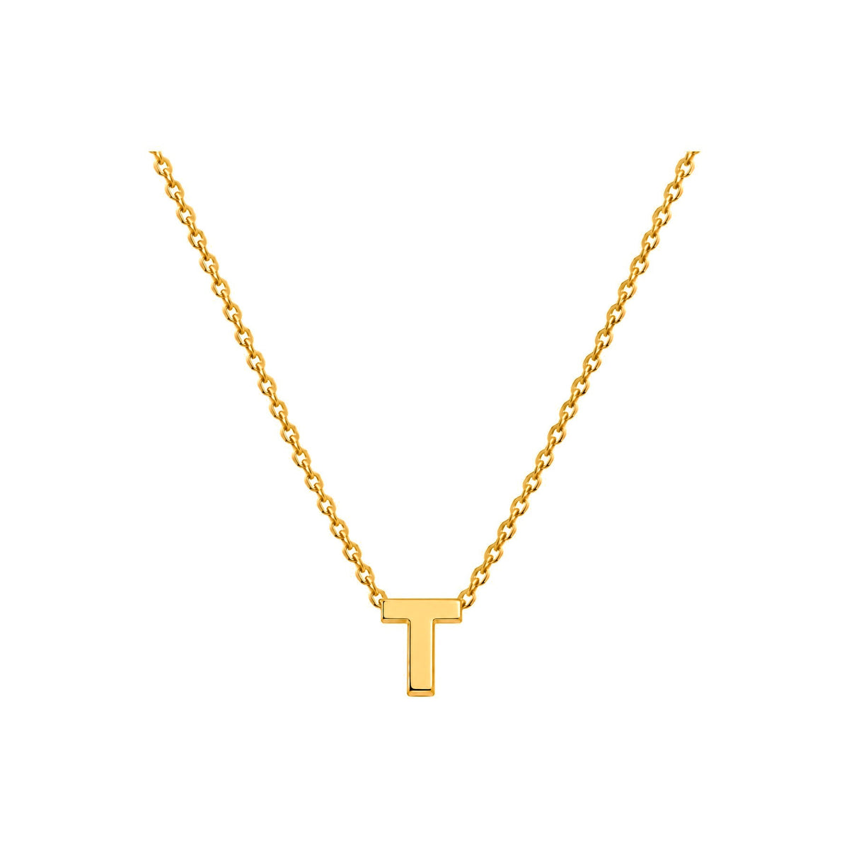 Dije Letra T Oro 10k Lisa