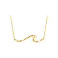 26mm Collar Oro 14k Pavé con Diamantes Naturales