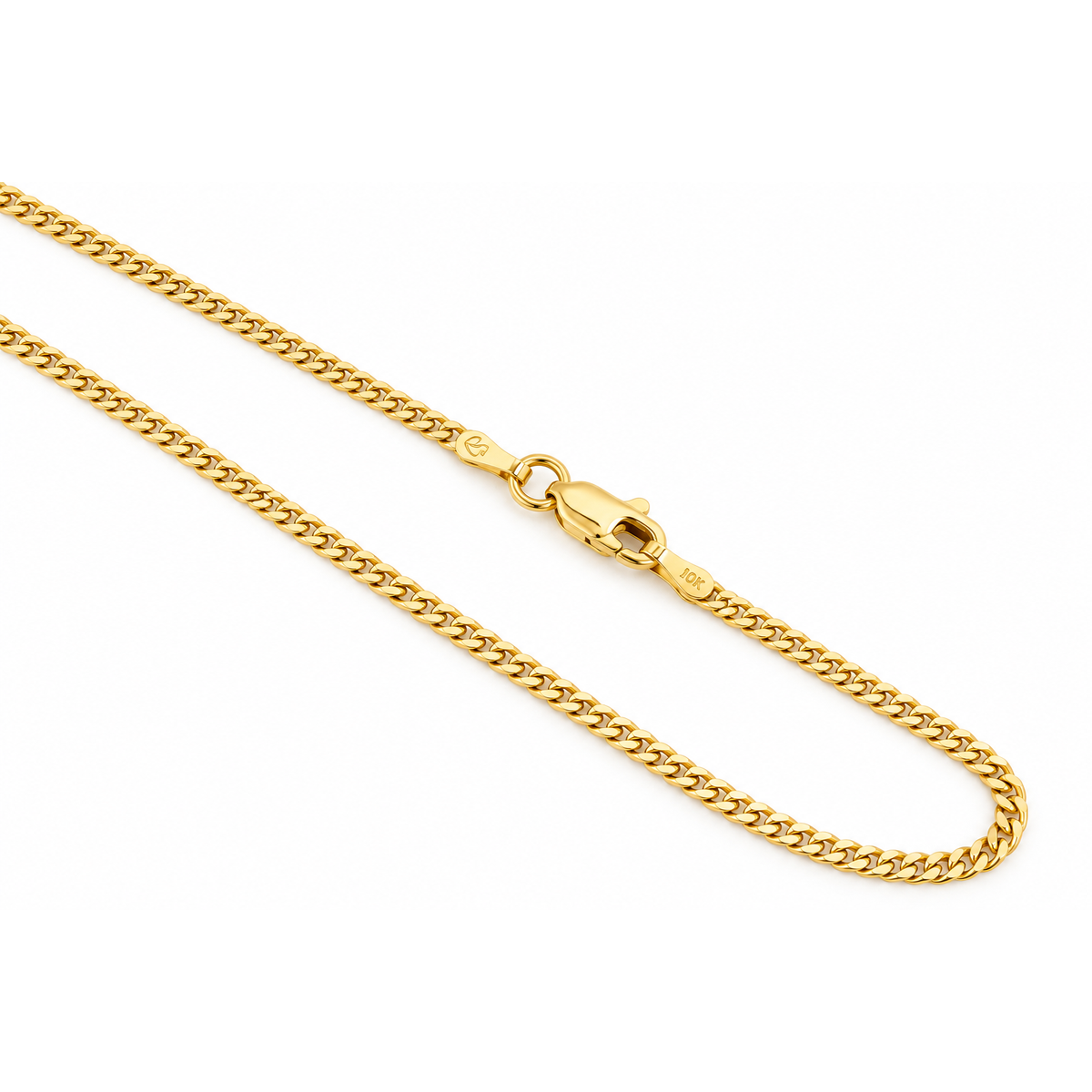 Cadena Oro 10k Cubana 2mm 18 Pulgadas