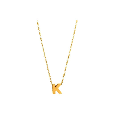 8mm Collar Oro 14k Inicial