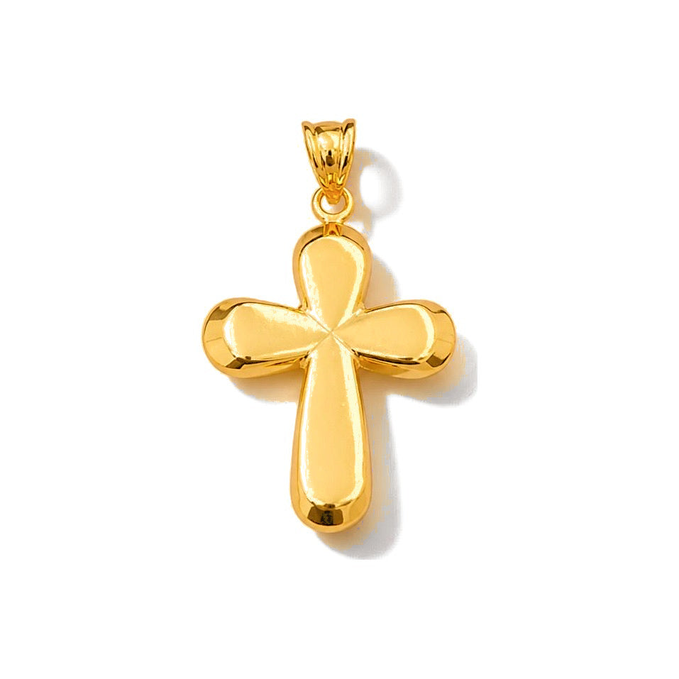 Dije Cruz Oro 14k Lisa Abombada