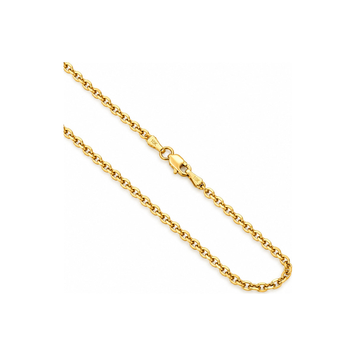 2mm Cadena Rolo Oro 10k 18 Pulgadas