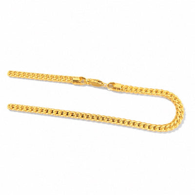 Cadena Oro 10k Franco Gruesa 4mm 22 Pulgadas
