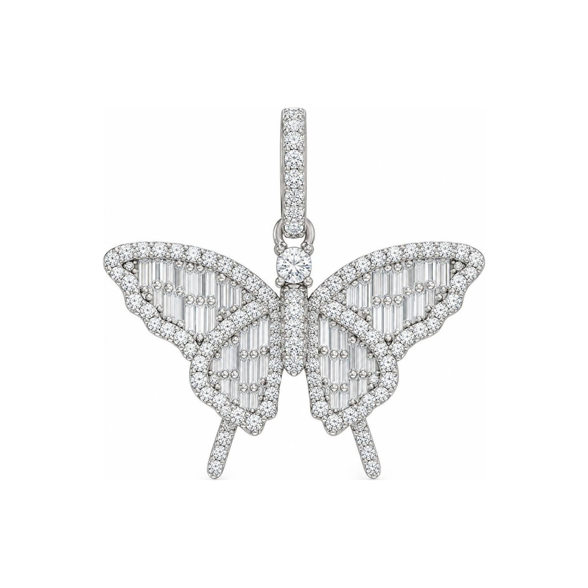 Dije Mariposa Moissanite S925