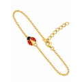 Brazalete de Dama Oro 10k con Dije de Mariquita