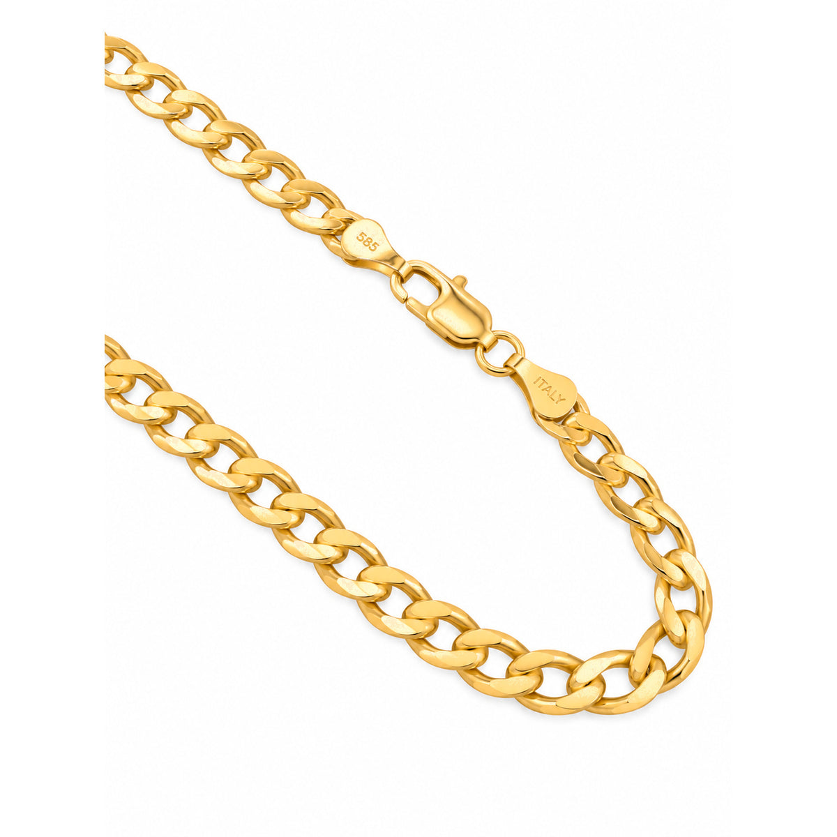 Cadena Oro 14k Cubana 3mm 20 Pulgadas