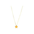 8.5mm Collar Oro 14k Estrella