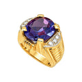 Anillo de Hombre Oro 18k Circonio Camaleón Oval