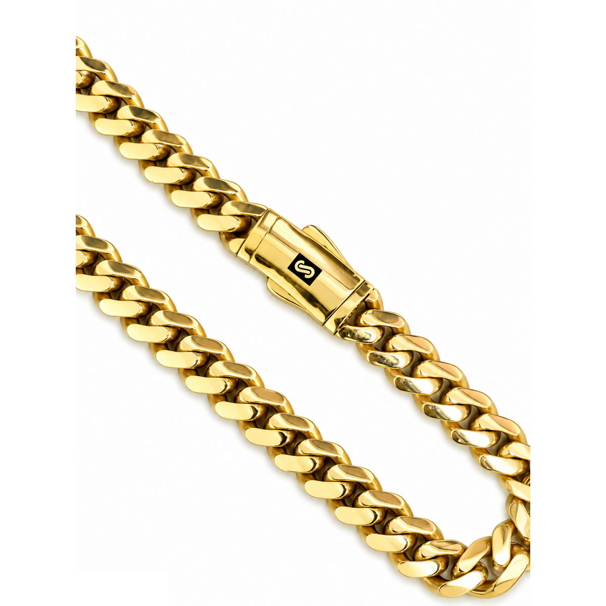 Cadena Oro 10k Cubana 9mm 22 Pulgadas