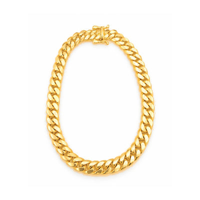 5mm Manilla Cubana Oro 10k