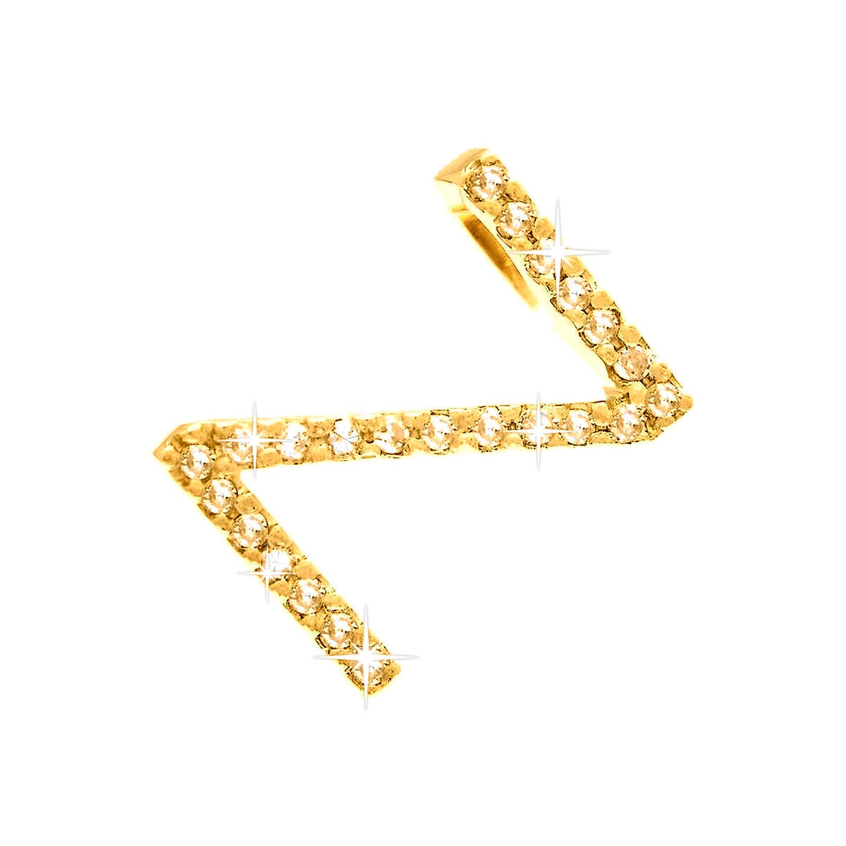 Dije Oro 14k Inicial con Diamantes Naturales