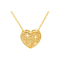 Dije Oro 14k Corazón Pavé con Diamantes Naturales
