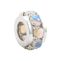 5.4x9.2mm Dije Oro Blanco 14k Redondos