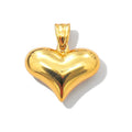 Dije Corazón Oro 10k Liso Abombado