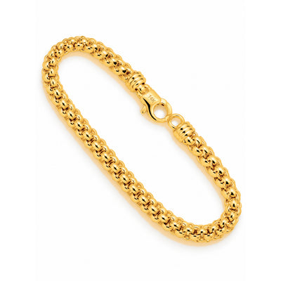 Brazalete de Dama Oro 14k Popcorn