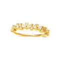 Anillo de Dama Oro 10k Eternidad Marquesa y Redondos