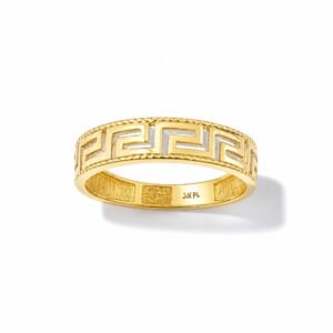14k Yellow Gold Greek Design Ring