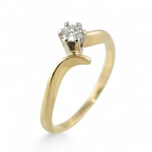 14k Yellow Gold Solitaire Rings Classic Style