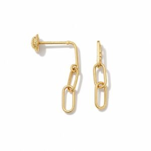 10k Yellow Gold Linked Fancy Earrings