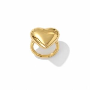 14k Yellow Gold Fancy Heart Ring