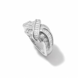 14k White Gold Diamond Fancy Ring
