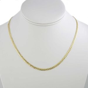 10k Yellow Gold Corte Brillo Chain
