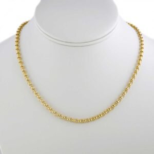 10k Yellow Gold Rolo Chain Necklace