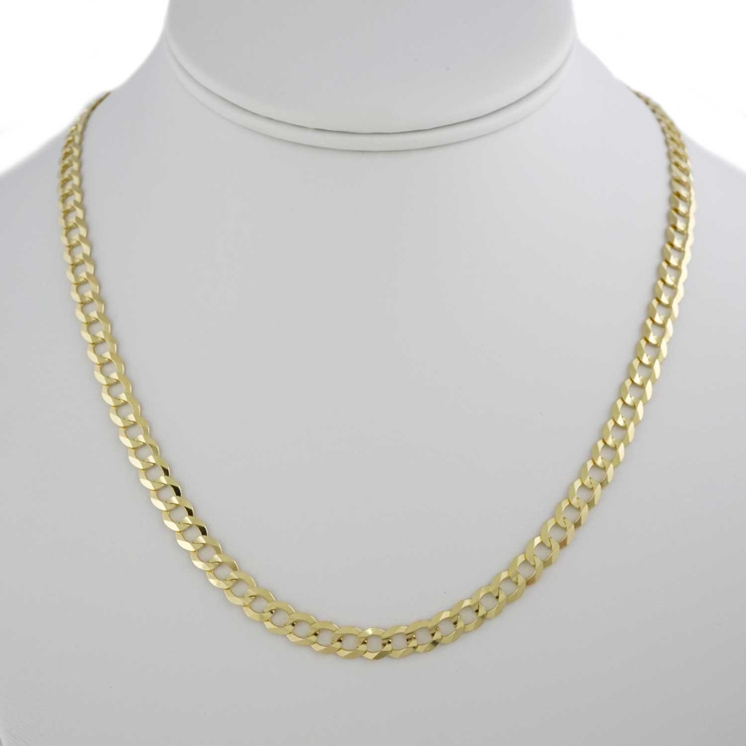 14k Yellow Gold Cuban Curb Chain